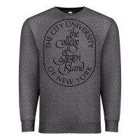 Charcoal Heather College Of Staten Island Premium Sweatshirt - linhVisuals