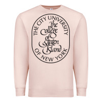 Pale Pink College Of Staten Island Premium Sweatshirt - linhVisuals