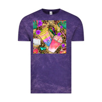 Cloud Purple school girl coffee cup with leopard seamless pattern bbs Vintage Tee - BundleAndBundleShop