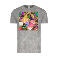 Cloud Rock school girl coffee cup with leopard seamless pattern bbs Vintage Tee - BundleAndBundleShop