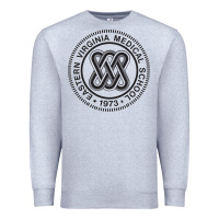 Heather Grey Eastern Virginia Medical School Premium Sweatshirt - linhVisuals