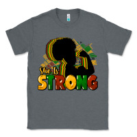 Charcoal Heather She is strong Black History Classic Tee - HowdyJamesFarm
