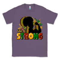 Lavender She is strong Black History Classic Tee - HowdyJamesFarm