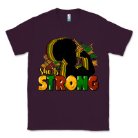 Plum She is strong Black History Classic Tee - HowdyJamesFarm