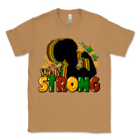 Toasted Coconut She is strong Black History Classic Tee - HowdyJamesFarm