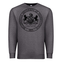 Charcoal Heather Millersville University Premium Sweatshirt - linhVisuals