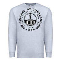 Heather Grey Suny Cortland Premium Sweatshirt - linhVisuals