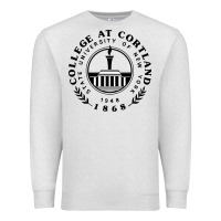Oatmeal Heather Suny Cortland Premium Sweatshirt - linhVisuals