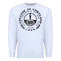 White Suny Cortland Premium Sweatshirt - linhVisuals