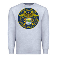 Heather Grey Suny Maritime Full Color Premium Sweatshirt - linhVisuals