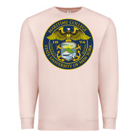 Pale Pink Suny Maritime Full Color Premium Sweatshirt - linhVisuals