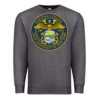 Charcoal Heather Suny Maritime Full Color Premium Sweatshirt - linhVisuals