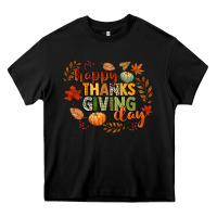 Black happy thanksgiving day Heavy Core Tee - CowGirlArtShop