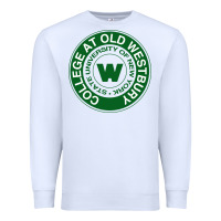 White Suny Old Westbury Premium Sweatshirt - linhVisuals