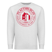 Oatmeal Heather Suny Plattsburgh Premium Sweatshirt - linhVisuals