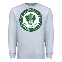 Heather Grey Suny Oswego Premium Sweatshirt - linhVisuals