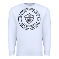 White Suny Potsdam Premium Sweatshirt - linhVisuals