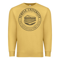 Antique Gold Temple University Premium Sweatshirt - linhVisuals