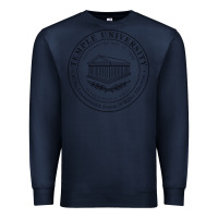 Navy Temple University Premium Sweatshirt - linhVisuals