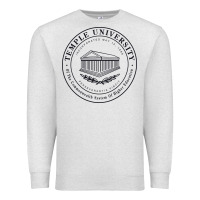 Oatmeal Heather Temple University Premium Sweatshirt - linhVisuals