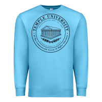 Ocean Blue Temple University Premium Sweatshirt - linhVisuals