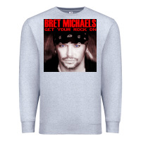 Heather Grey #bret michaels get your rock on tour 2022 Premium Sweatshirt - linhVisuals