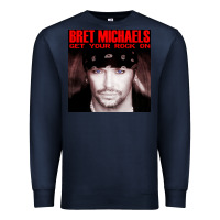 Navy #bret michaels get your rock on tour 2022 Premium Sweatshirt - linhVisuals