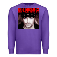 Purple #bret michaels get your rock on tour 2022 Premium Sweatshirt - linhVisuals