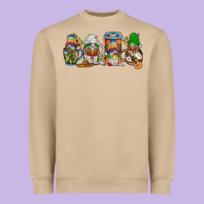 Mexican Gnomies Coffee Heavyweight Sweatshirt Designed By Jahusdesignshop