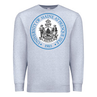 Heather Grey University Of Maine At Presque Isle Premium Sweatshirt - linhVisuals