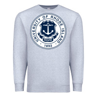 Heather Grey University Of Rhode Island Premium Sweatshirt - linhVisuals