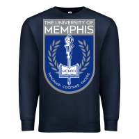 Navy University Of Memphis Premium Sweatshirt - linhVisuals