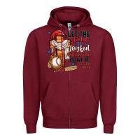 Burgundy let the field be joyful and all that is in it Zipper Hoodie - JahusDesignShop