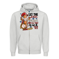 Dove Grey let the field be joyful and all that is in it Zipper Hoodie - JahusDesignShop