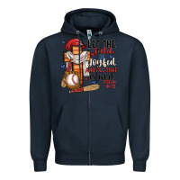 Navy let the field be joyful and all that is in it Zipper Hoodie - JahusDesignShop