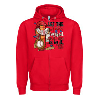 Red let the field be joyful and all that is in it Zipper Hoodie - JahusDesignShop