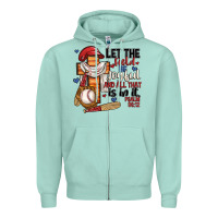 Seafoam let the field be joyful and all that is in it Zipper Hoodie - JahusDesignShop