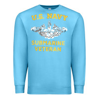 Ocean Blue submarine veteran tshirt Premium Sweatshirt - linhVisuals