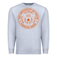 Heather Grey Ut Permian Basin Premium Sweatshirt - linhVisuals
