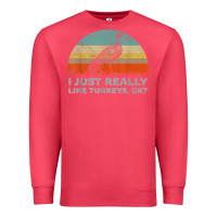 Cardinal funny i just really like turkeys thanksgiving Premium Sweatshirt - linhVisuals