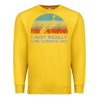 Lemon funny i just really like turkeys thanksgiving Premium Sweatshirt - linhVisuals