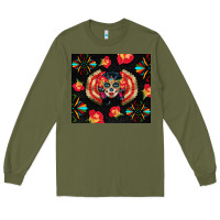 Army Green sugar skull tumbler Long Sleeve Tee - BundleAndBundleShop