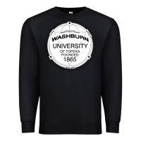 Black Washburn University Premium Sweatshirt - linhVisuals
