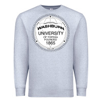 Heather Grey Washburn University Premium Sweatshirt - linhVisuals