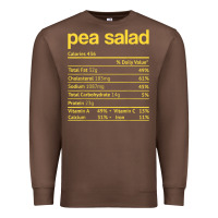Chestnut pea salad nutrition facts funny thanksgiving christmas food Premium Sweatshirt - linhVisuals