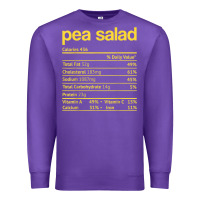 Purple pea salad nutrition facts funny thanksgiving christmas food Premium Sweatshirt - linhVisuals