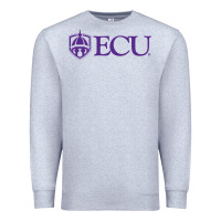 Heather Grey East Carolina University Premium Sweatshirt - linhVisuals