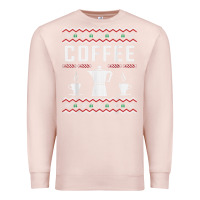 Pale Pink coffee ugly sweater christmas Premium Sweatshirt - linhVisuals