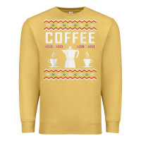 Antique Gold coffee ugly sweater christmas Premium Sweatshirt - linhVisuals