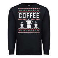 Coffee Ugly Sweater Christmas Premium Sweatshirt | Teevron